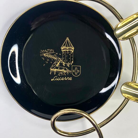 50 Vintage Retro Deco Atomic Ashtray Lucerne 1950\'s Mid-Century Modern Unique Decor